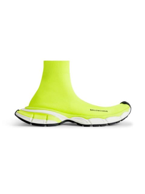 Men's 3xl Sock Recycled Knit Sneaker in Fluo Yellow