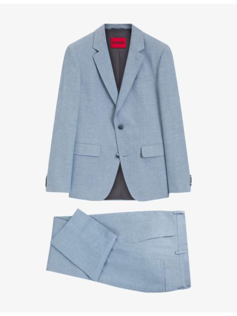 Slim-Fit Single-Breasted Wool-Blend Suit