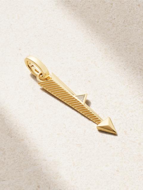 Arrow 18-karat Gold Diamond Pendant