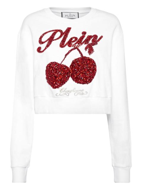 Cherries logo lettering sweatshirt