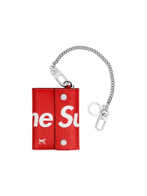 Louis Vuitton x Supreme Chain Wallet Epi Red