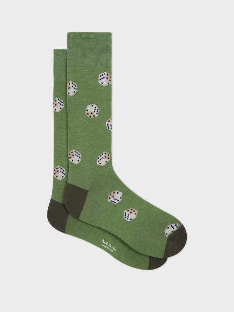 Green 'Dice' Socks