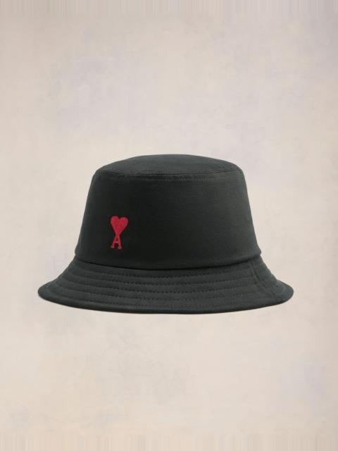 RED AMI DE COEUR EMBROIDERY BUCKET HAT