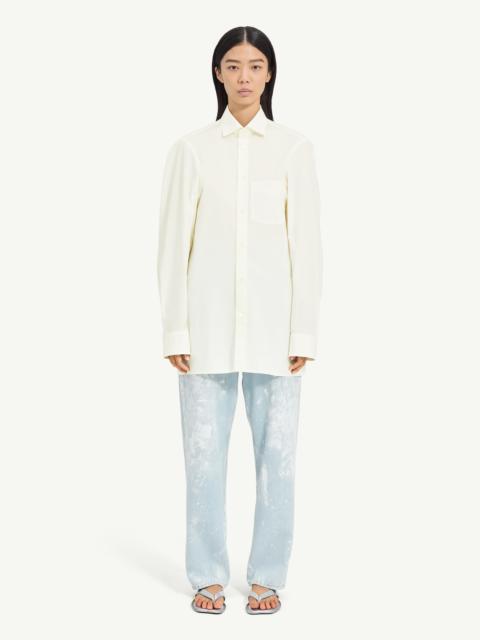 Flattened Cotton Poplin Shirt