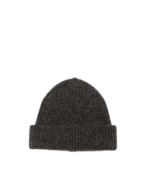 ribbed beanie hat
