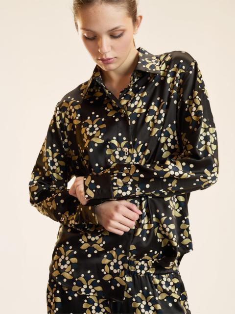 Gold Filagree Silk Shirt