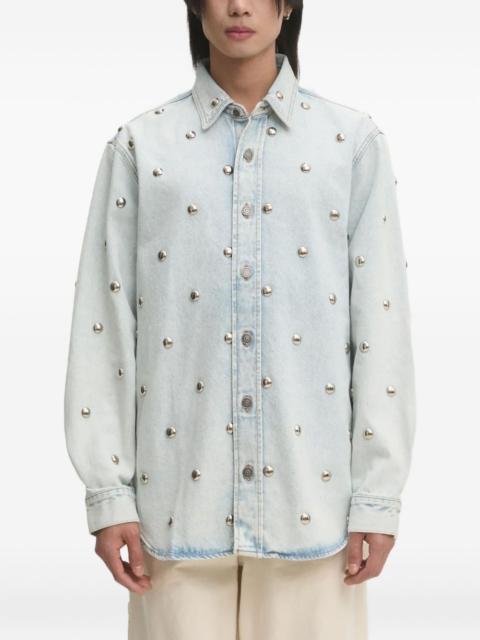 studded denim shirt