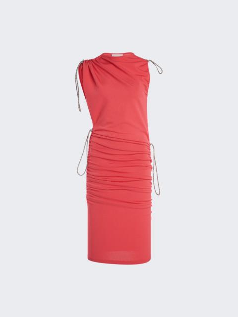 Adjustable Knit Dress Red