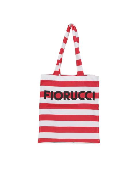 striped tote bag