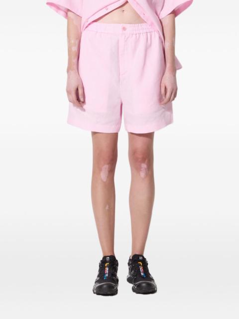 elastic-waist shorts