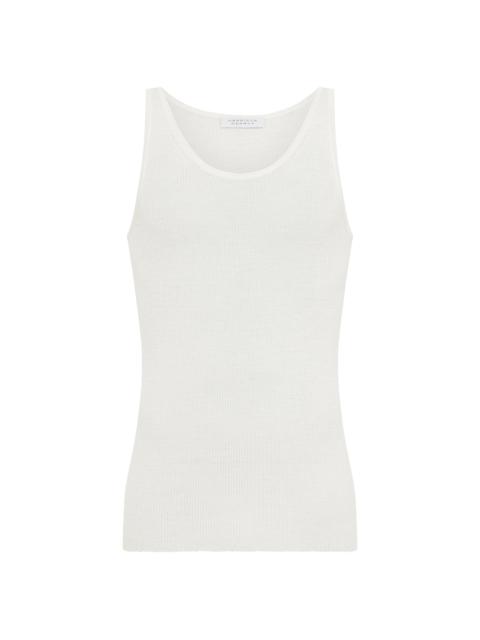Leiva Knit Tank Top in Ivory Merino Wool