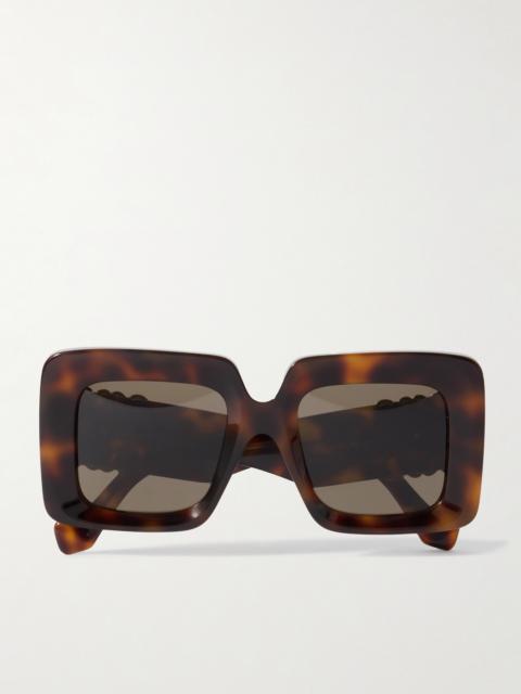 Anagram Oversized Square-frame Tortoiseshell Acetate Sunglasses