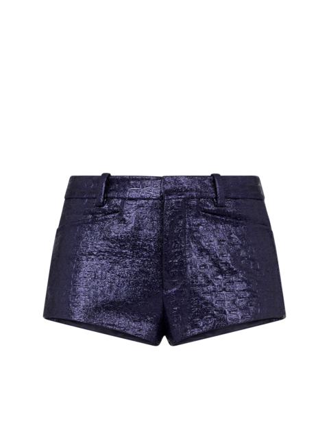 CROC EMBOSSED MINI SHORTS