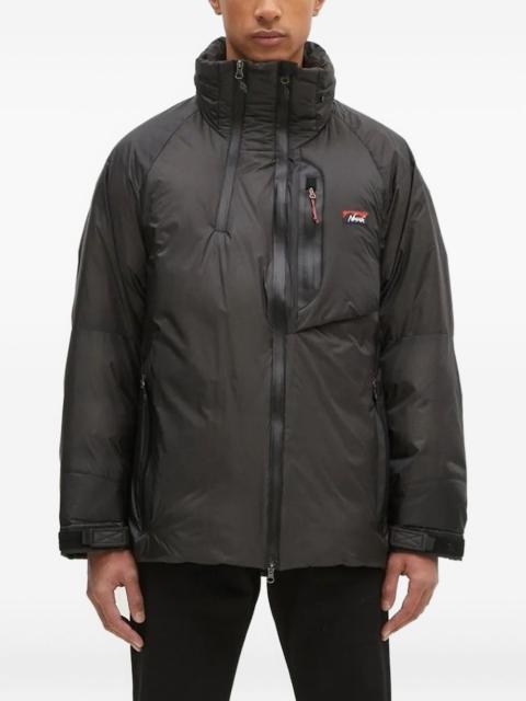 high-neck zipped jacket