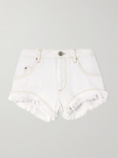 Eneidao Fringed Denim Shorts