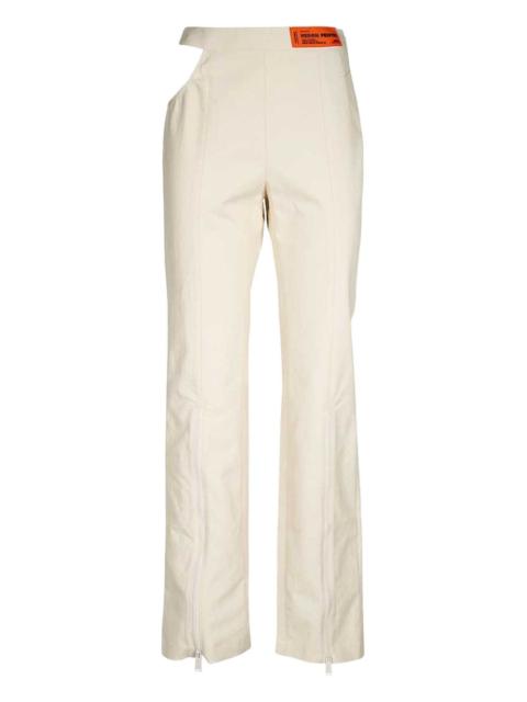 cut-out cotton trousers