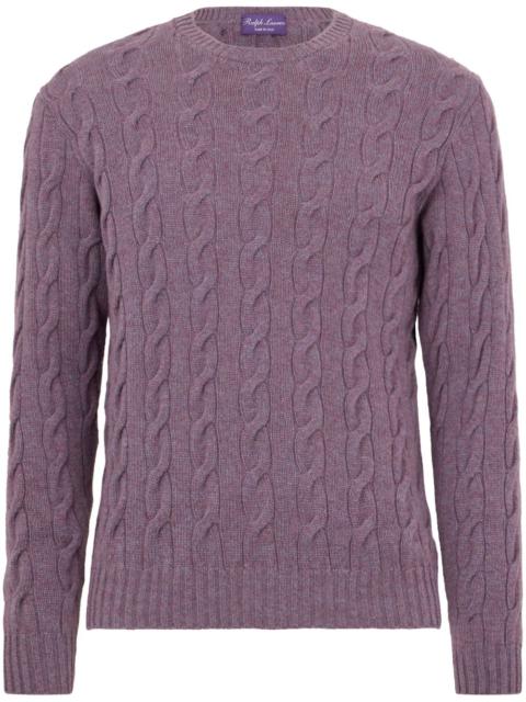 cable-knit jumper