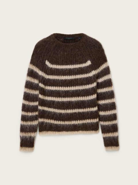 RIGA STRIPED CREW NECK SWEATER