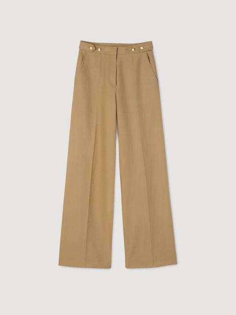 COTTON SUIT TROUSERS