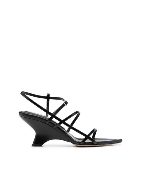 Gia26 70mm leather sandals