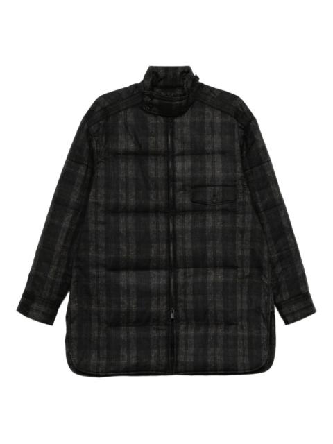 plaid padded jacket