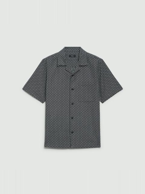 Noll Camp Shirt in Geometric Cotton
