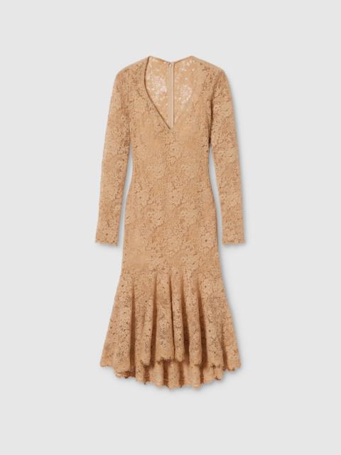 GG flower stretch lace dress