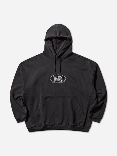 Act of Disagreement Oval Logo Hoodie Washed Black