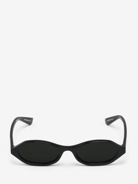 Geometric Oval Sunglasses