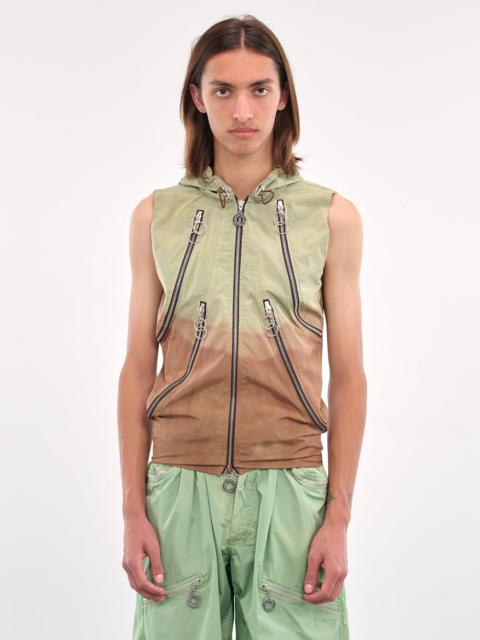 Multi-Zip Hooded Vest
