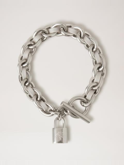 Lily Leather Chain Bracelet Medium
Pale Grey Silky Calf & Silver Plated Stainless Steel