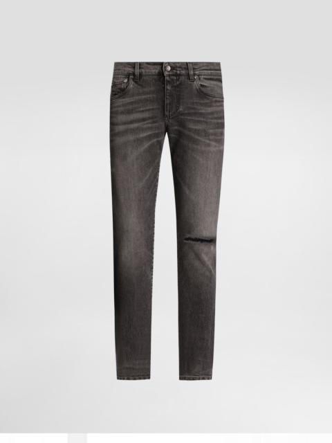 Skinny stretch cotton jeans