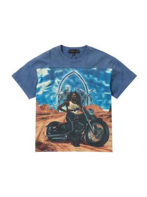 BIKER JERSEY VINTAGE GREY MULTI