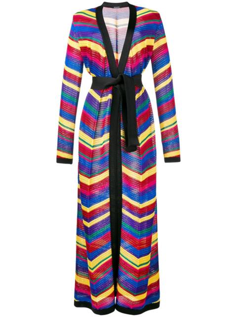chevron long cardigan
