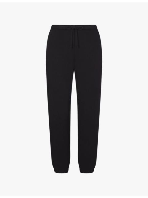Elasticated-waist fleece jogging bottoms