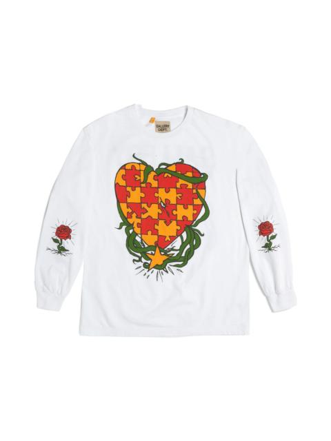 Gallery Dept. Puzzle Heart L/S Tee White