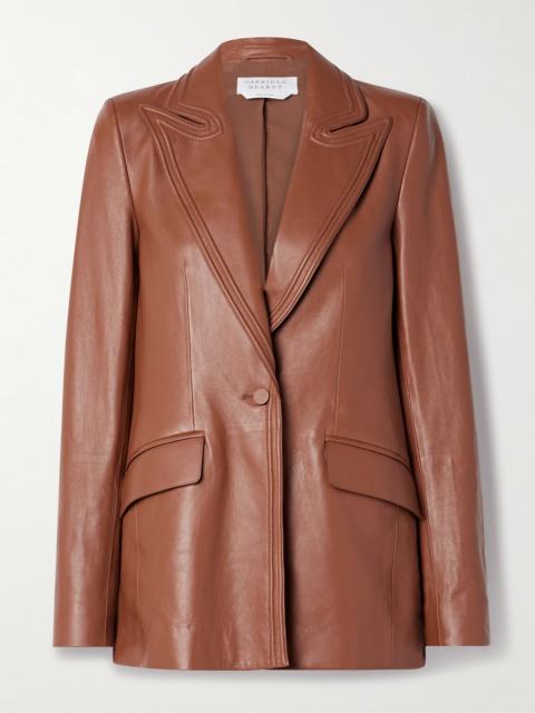 Isara Leather Blazer