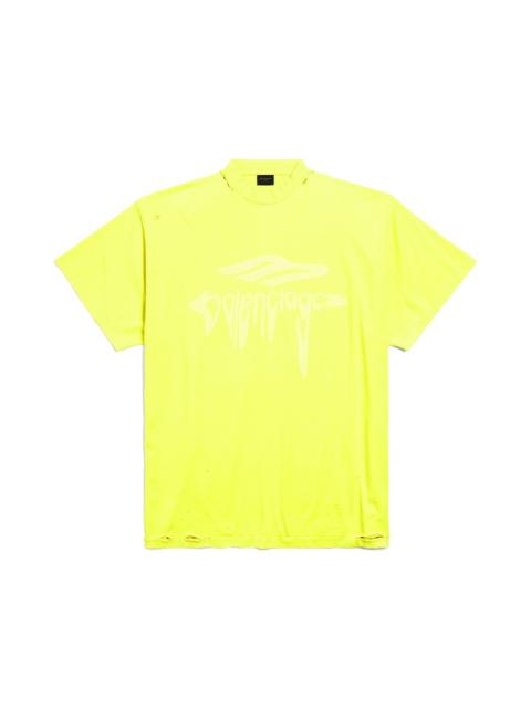 Men's 3b Liquified Oversized T-shirt in Neon Yellow