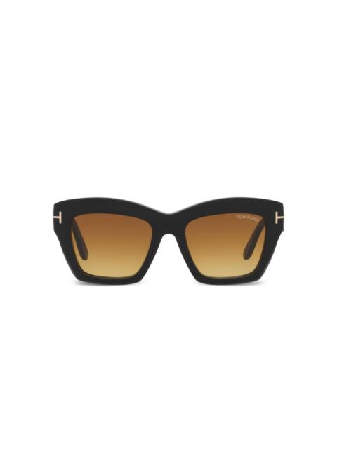 oversize-frame sunglasses