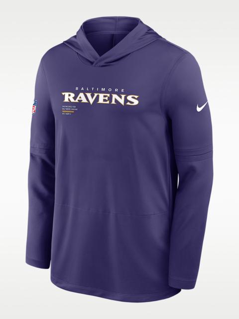 Baltimore Ravens Pure Fury Sideline Men's Nike Dri-FIT NFL Long-Sleeve Hooded Top