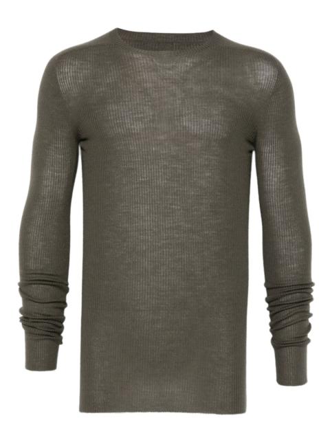 ribbed-knit T-shirt