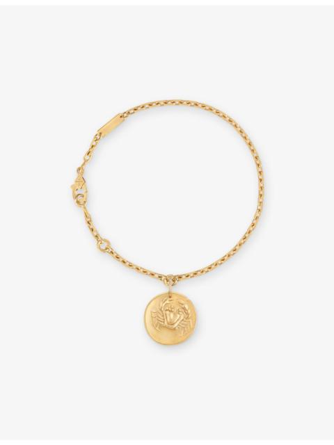 Zodiaque Medal Cancer 18ct Yellow-Gold Bracelet