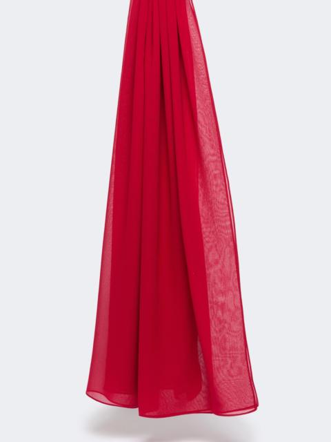 Silk georgette stole - GERANIUM