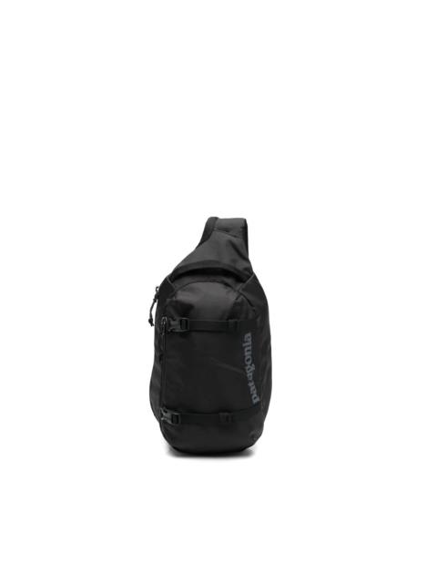 Atom logo-print sling backpack