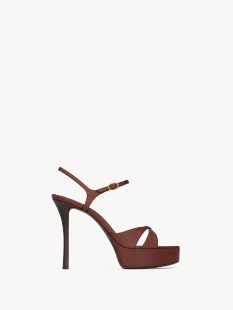 DEBBIE PLATFORM SANDALS IN SMOOTH LEATHER