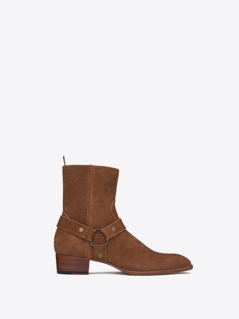 wyatt harness boots in suede