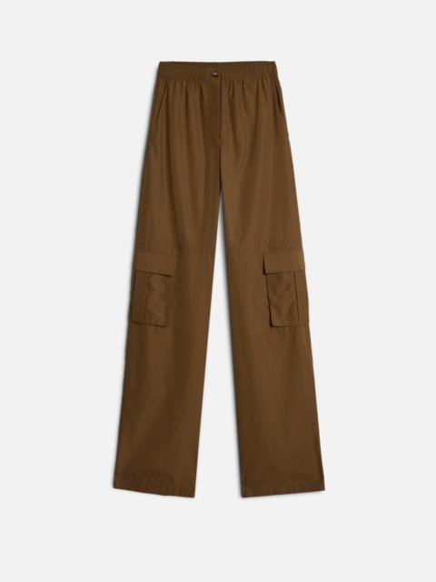 CARGO WIDE LEG PANT in Poplin Toffee