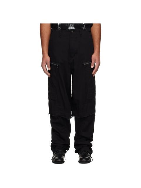 Black Rust Graft Cargo Pants