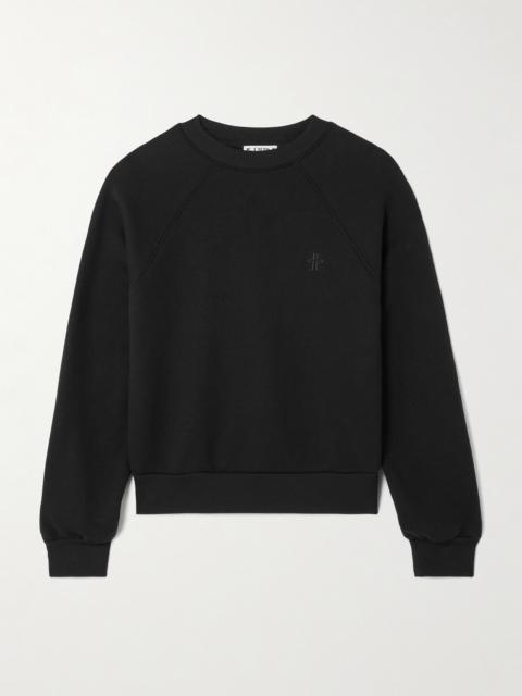 Embroidered Cotton And Modal-blend Jersey Sweatshirt
