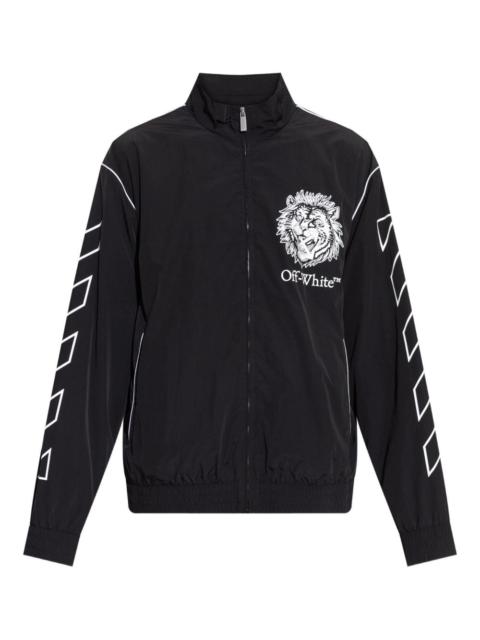 graffic-print jacket